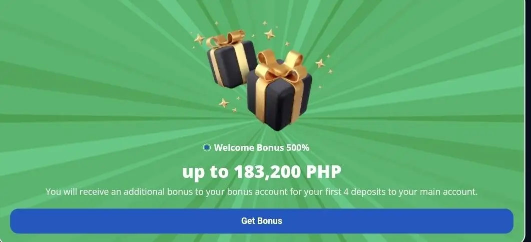 Welcom Bonus for Philippinos Welcom Bonus for Philippinos